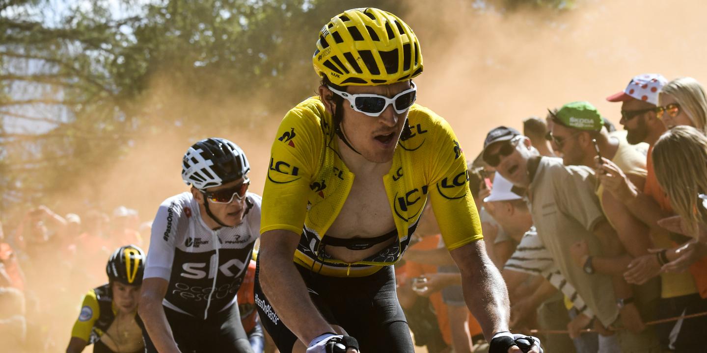 Tour de France le maillot jaune Geraint Thomas s’impose à l’Alped’Huez