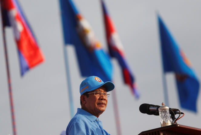 Le premier ministre cambodgien, Hun Sen, à Phnom Penh, vendredi 27 juillet.