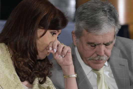 Cristina Kirchner, alors prÃ©sidente de lâArgentine, et Julio de Vido, alors ministre de la planification, Ã  Buenos Aires en 2014.