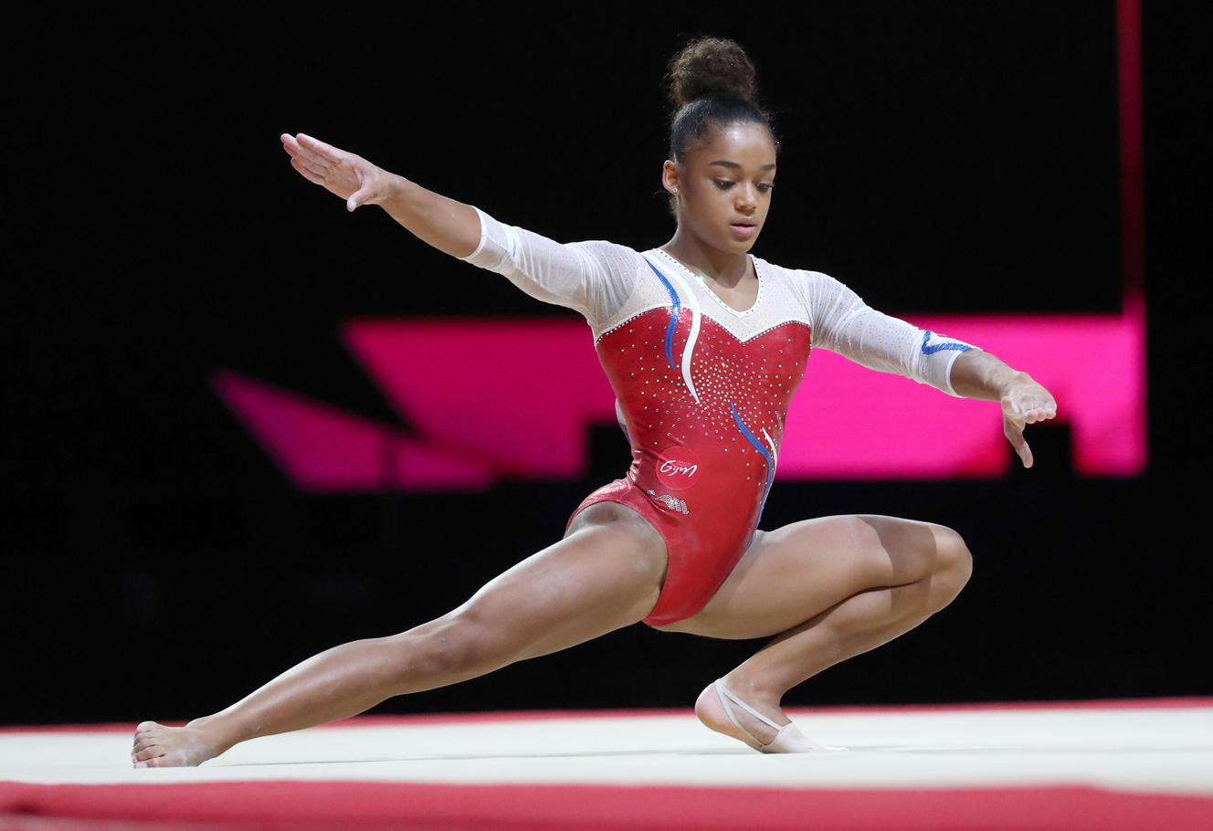 Gymnastique la Française Mélanie de Jesus dos Santos championne d