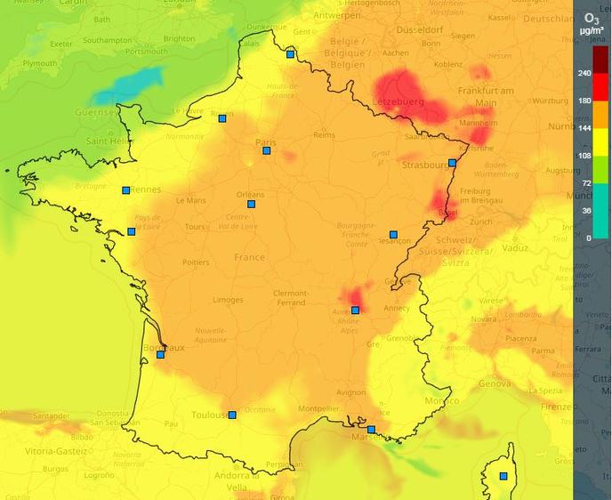 Pic D Ozone Les Vehicules Polluants Interdits Lundi A Paris Lyon Strasbourg Et Dans L Isere