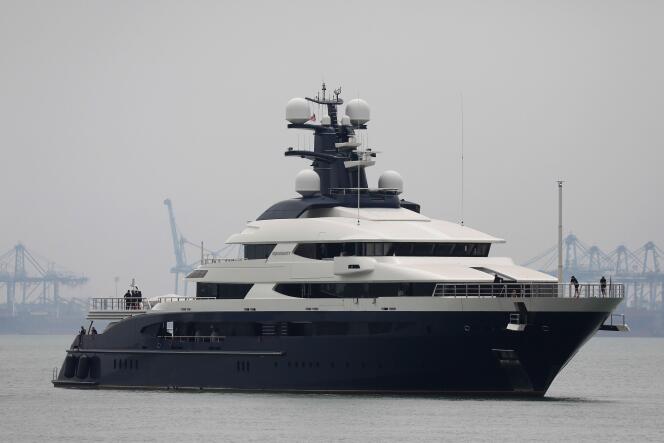 Le yacht « Equanimity », acquis avec l’argent détourné du fond 1MDB.