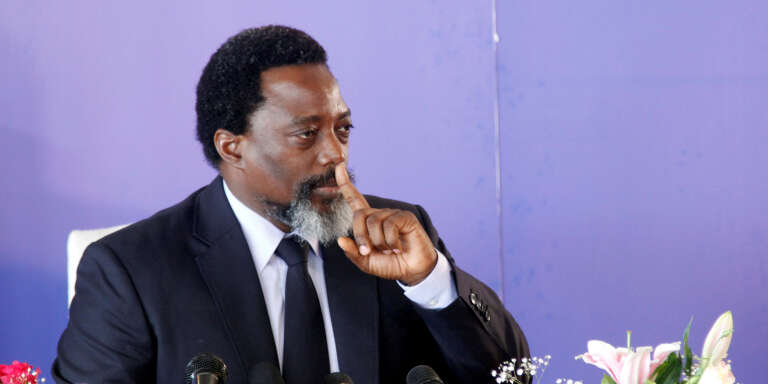 Le prÃ©sident congolais, Joseph Kabila, Ã  Kinshasa, le 26 janvier 2018.