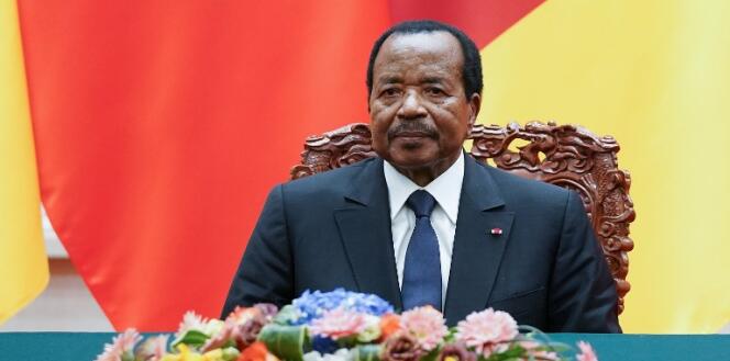 Le président camerounais, Paul Biya, à Pékin, le 22 mars 2018.