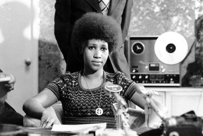 Aretha Franklin, at her home in Detroit, Michigan, March 26, 1973.