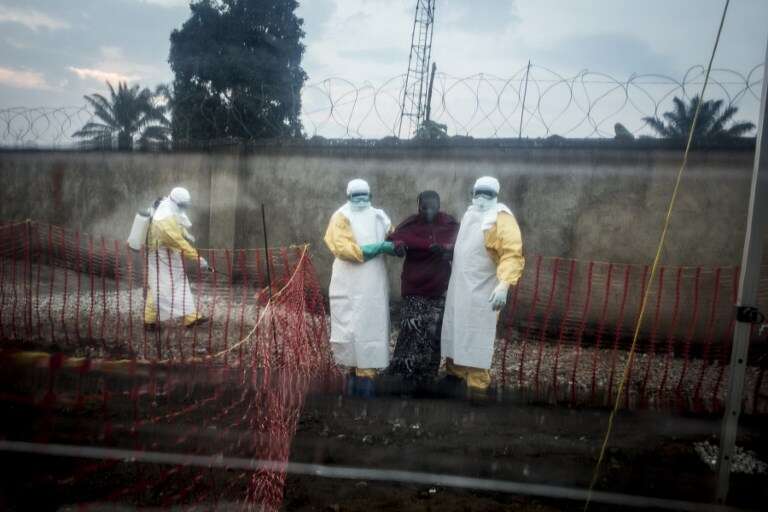 Un centre de traitement dâ€™urgence contre Ebola, Ã  Beni, dans lâ€™est de la RÃ©publique dÃ©mocratique du Congo, le 15Â aoÃ»t 2018.
