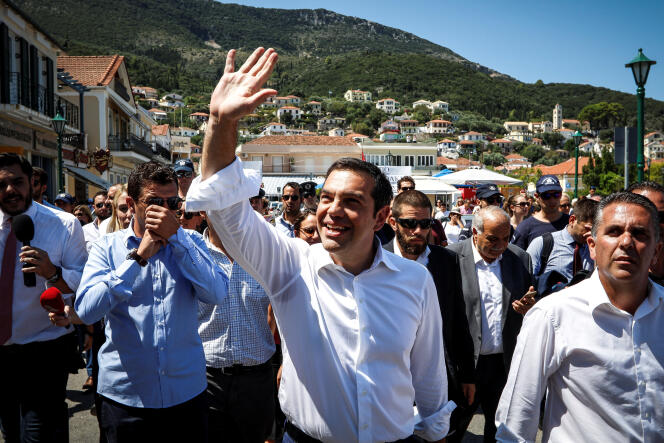 Alexis Tsipras à Athènes, le 21 août.