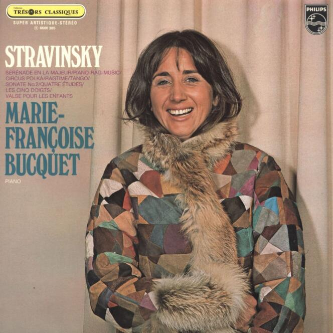 Pochette d’un album de Marie-Françoise Bucquet consacré à Stravinsky.