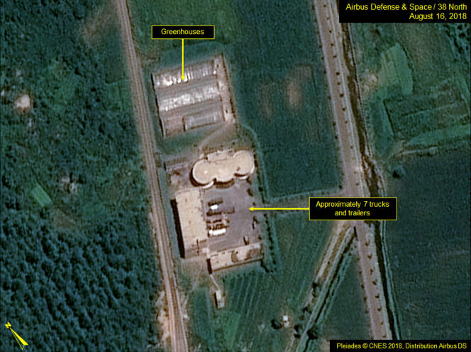 Le site nord-coréen de Sohae vu du ciel, le 16 août 2018.