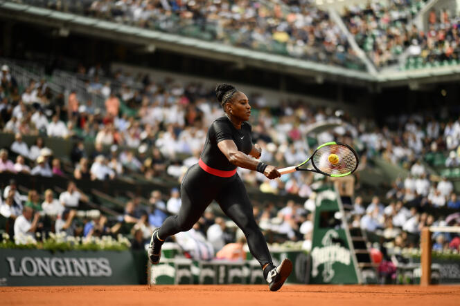 Serena Willaims, à Roland Garros, le 29 mai 2018.
