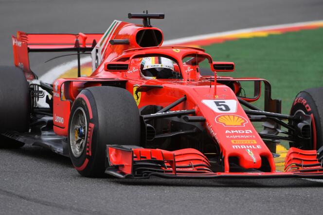 Sebastian Vettel lors du GP de Belgique, le 26 août.