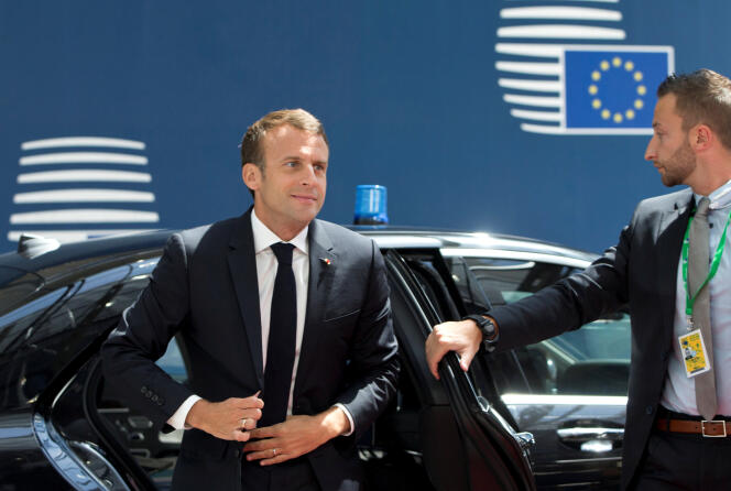 Emmanuel Macron à Bruxelles, le 28 juin.