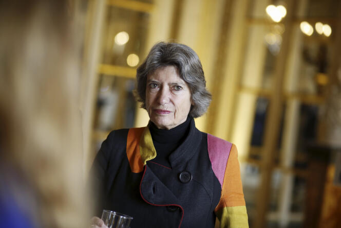 Véronique Cayla, la présidente d’Arte, à Paris, en janvier 2017.