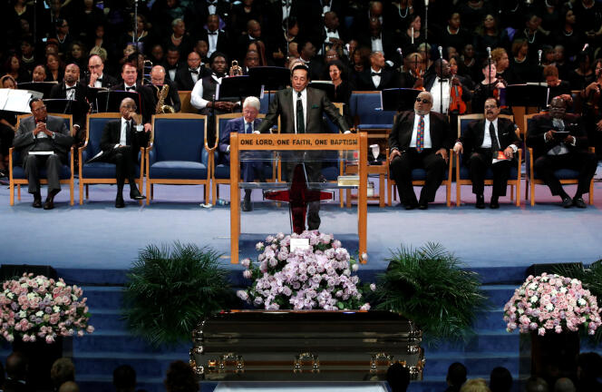 Les funérailles d’Aretha Franklin, le 31 août, à Detroit.