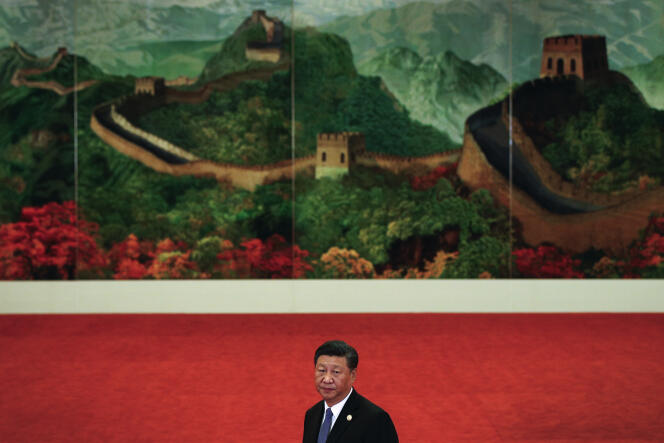 Xi Jinping au  Forum de coopération Chine-Afrique (FOCAC) à Pékin, le 3 septembre 2018.