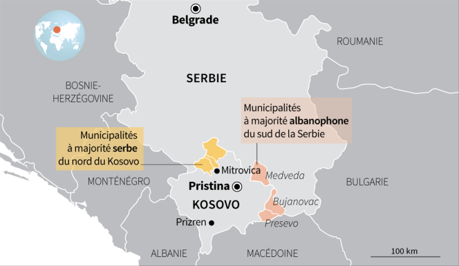 Carte du Kosovo, Mitrovica