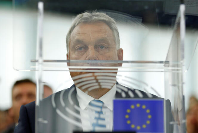 Le premier ministre hongrois Viktor Orban, le 11 septembre à Strasbourg.