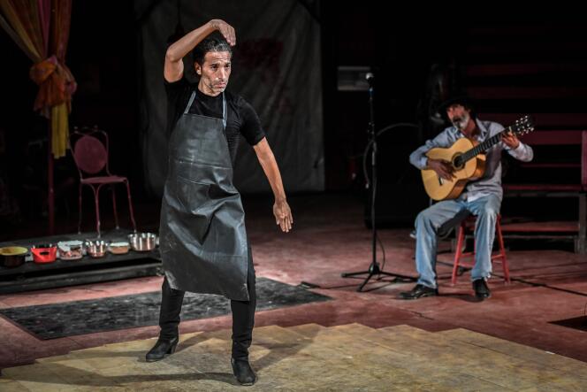 Le chorégraphe et danseur flamenco Israel Galvan au Cirque Romanès à Paris, le 11 septembre 2018.