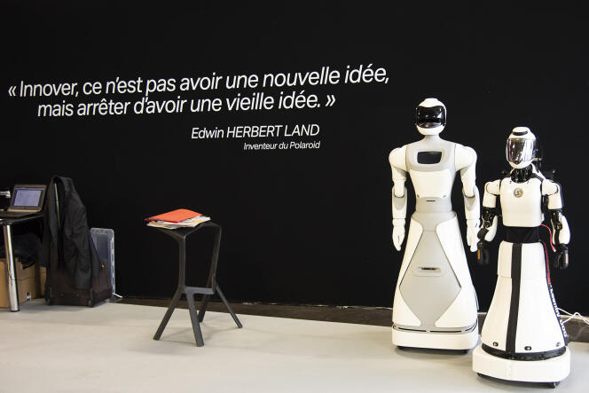 Les robots de Cybedroïd, au festival Novaq, à Bordeaux, le 13 septembre 2018.