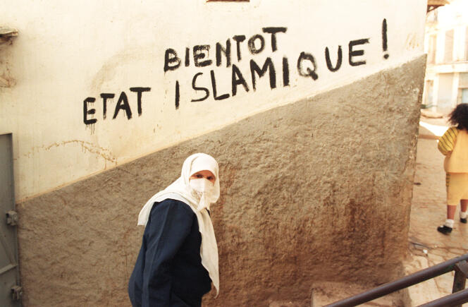Dans la casbah d’Alger, en février 1992.