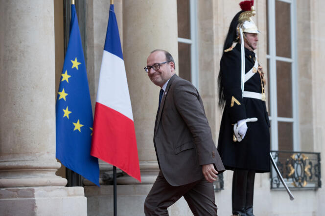 Rémy Rioux, directeur général de l’Agence française de développement, arrivant à l’Elysée, le 10 avril 2018.