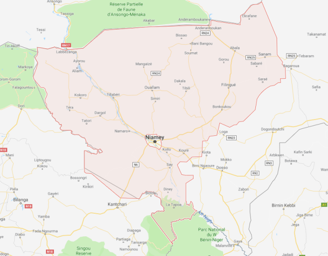 La région de Tillabéri, dans le sud-ouest du Niger, où un prêtre italien, Pier Luigi Maccalli, a été enlevé le 17 septembre 2018, non loin de la frontière zone frontalière avec le Burkina Faso.