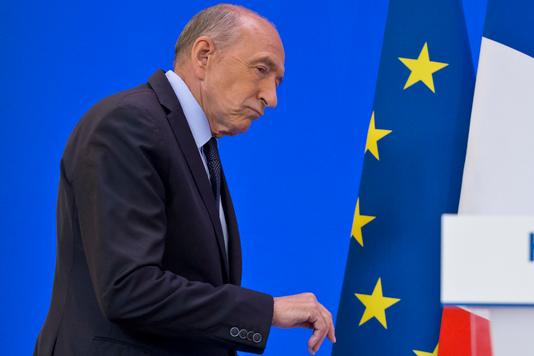 MICHEL EULER / AP Gérard Collomb, Minister of the Interior, at a press conference, Place Beauvau, Paris, 6 September.