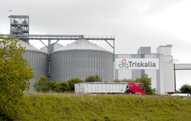 L’usine de Triskalia – plus gros vendeur de pesticides en Bretagne – à Plouagat (Côtes-d’Armor).