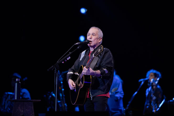 Paul Simon lors de son concert d’adieu, au Corona Park de Flushing Meadows, dans le Queens (New York), le 22 septembre.