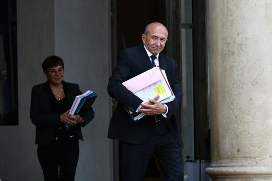 PHILIPPE LOPEZ / AFP Der Innenminister, Gérard Collomb, am 24. September 2018 beim Austritt des Ministerrats.