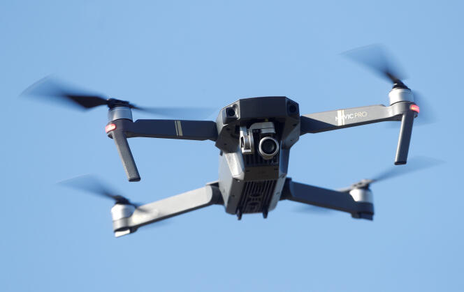 Un drone en vol près de Gravesend, au Royaume-Uni, le 26 septembre 2018.