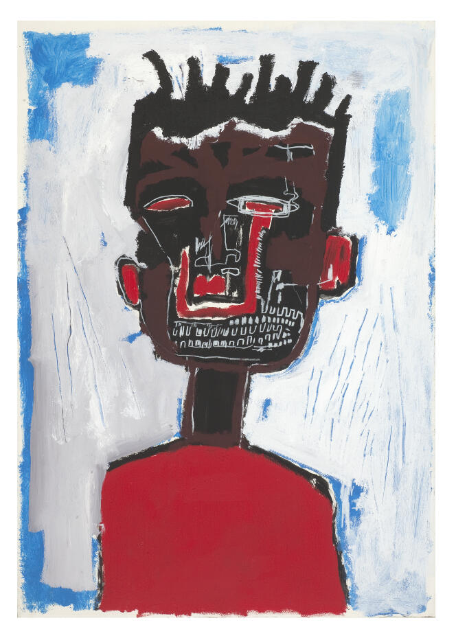 « Autoportrait » (1984), par Jean-Michel Basquiat, acrylique et crayon gras sur papier marouflé sur toile, collection Yoav Harlap.