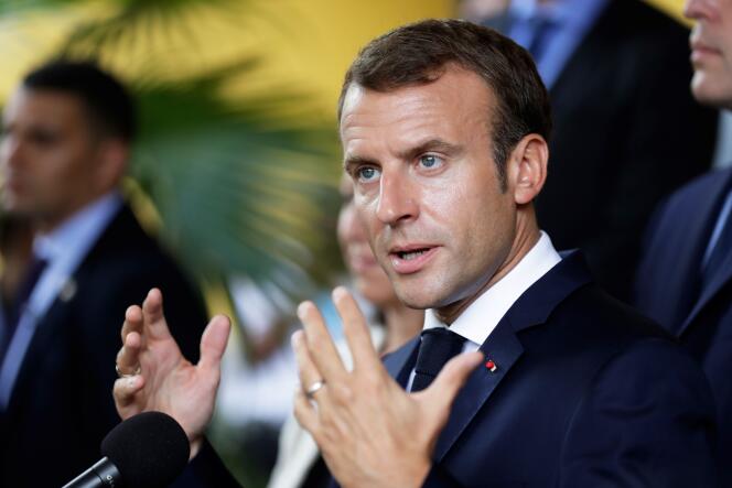 Discours du président Emmanuel Macron, le 27 septembre, à Fort-de-France.