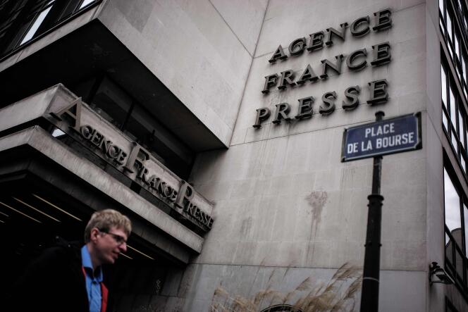 Les locaux de l’Agence France-Presse, dans le 2e arrondissement à Paris.