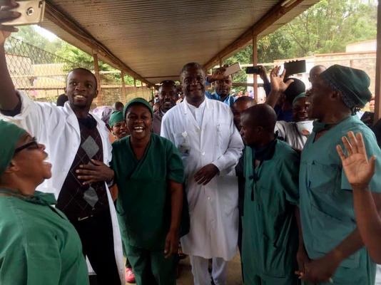 AP Denis Mukwege, dans son hôpital de Panzi, au Congo, le 5 octobre.