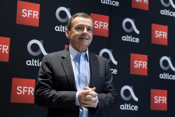 Alain Weill, directeur général d’Altice Europe, en mars, à Paris.