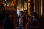 Roselyne Bachelot, Cécile Duflot et Najat Vallaud-Belkacem avant la conférence sur l’après-vie politique organisée lors du Monde Festival, au Palais Garnier, le 7 octobre.
