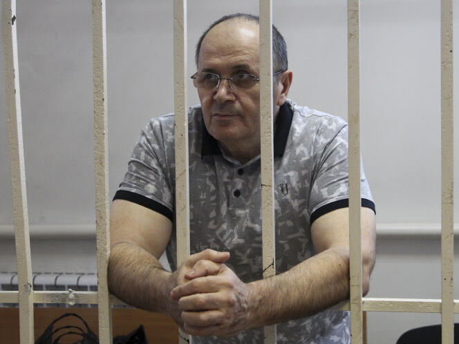 Oïoub Titiev, en détention en septembre 2018.