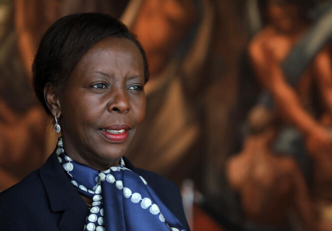 La ministre rwandaise des affaires étrangères, Louise Mushikiwabo, à New York, le 25 septembre.