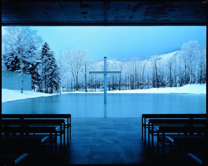 L’Eglise sur l’eau, à Hokkaïdo, conçue par l’architecte Tadao Ando en 1988.