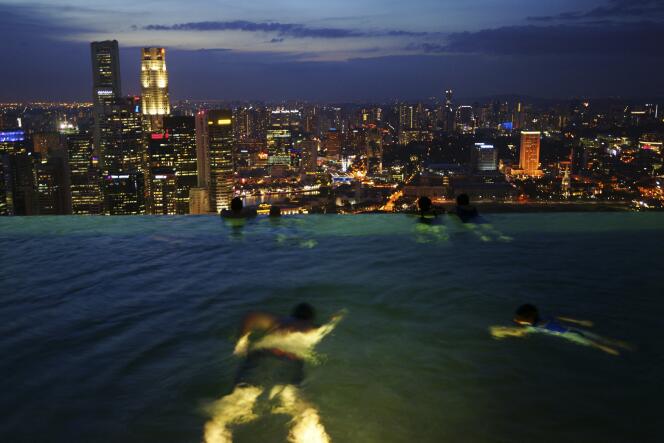 Singapour est la destination favorite des expatriés dans le monde (Photo: Singapour la nuit vue de l’Hôtel Marina Bay Sands).