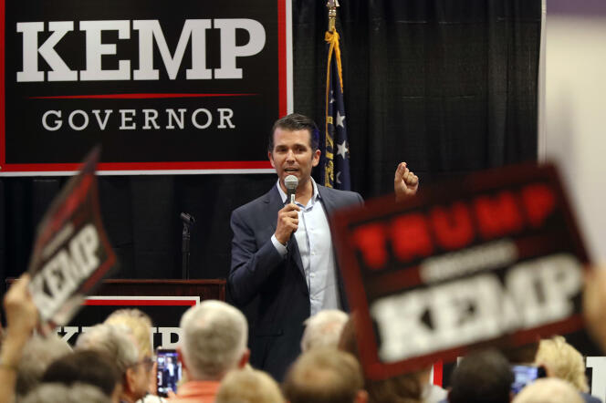 Brian Kemp, candidat du Parti républicain au poste de gouverneur en Géorgie, à Athens, le 9 octobre.