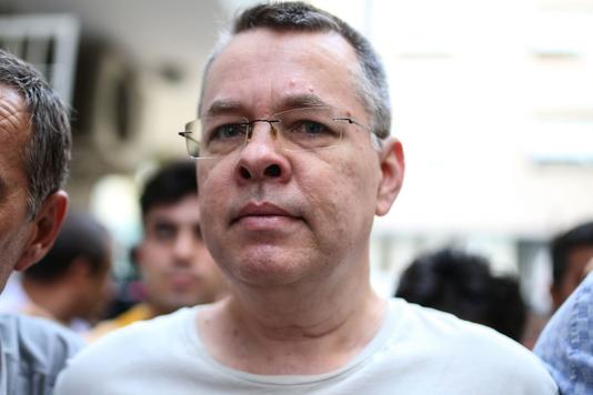 Le pasteur américain Andrew Brunson le 25 juillet 2018 à Izmir.