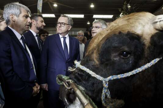 Richard Ferrand visite le Salon européen de l’élevage, à Rennes, le 13 septembre.