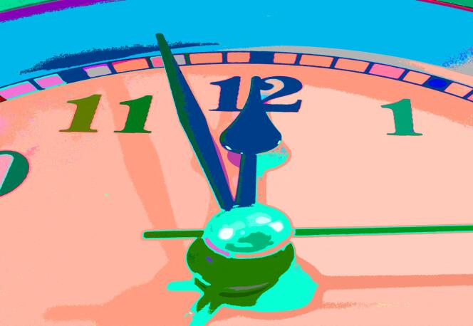 « L’Horloge de la fin du monde » (« Doomsday Clock »).