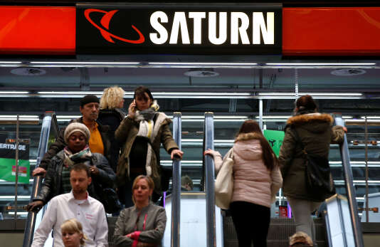 Magasin d’électronique Saturn, à Magdeburg, en Allemagne, en mars 2016.