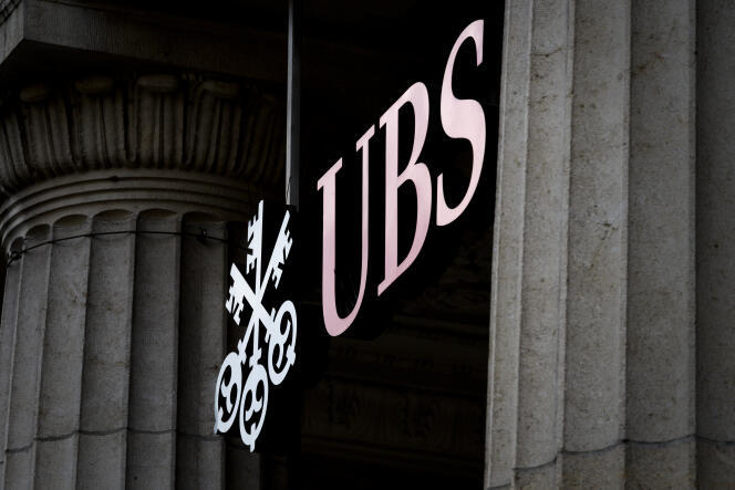 La banque suisse UBS, à Lausanne, le 6 octobre.