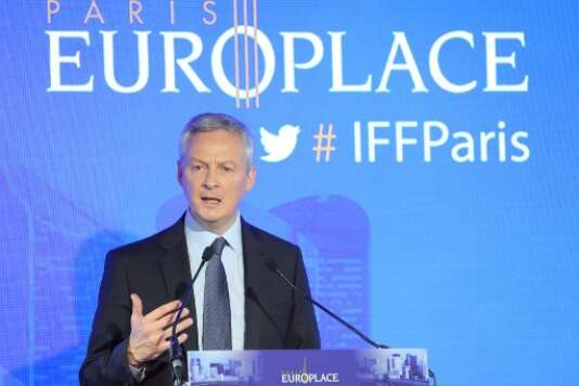 Le ministre de l’économie, Bruno Le Maire, le 11 juillet 2018, lors de la réunion annuelle de Paris Europlace, le lobby de la place parisienne.