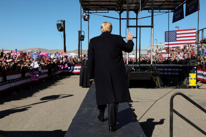 Donald Trump à Elko, dans le Nevada, le 20 octobre.