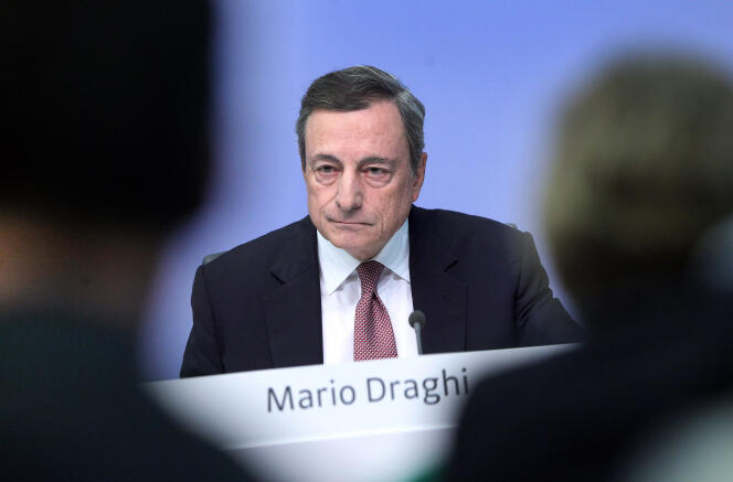 Mario Draghi, président de la Banque centrale européenne, à Francfort, le 13 septembre.